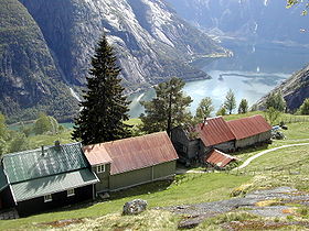 Foto van bergboerderij Kjesen in Noorwegen