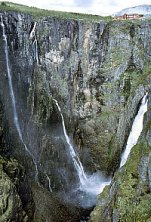 Foto van waterval Vringfossen in Noorwegen
